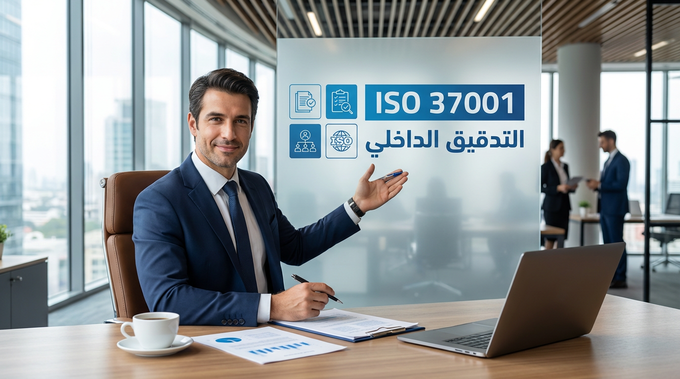 Man with ISO 37001 Internal Audit Board